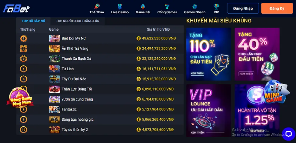 Hoàn Trả Thể Thao Hàng Tuần 22win